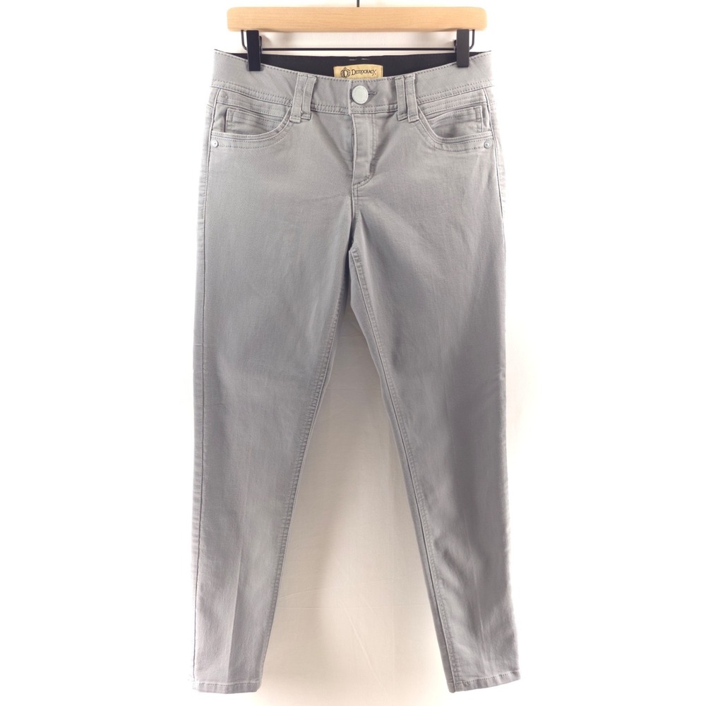 Democracy Womens Pantsβ Ab-Technology 6 Grey Skinny B1304PEXX